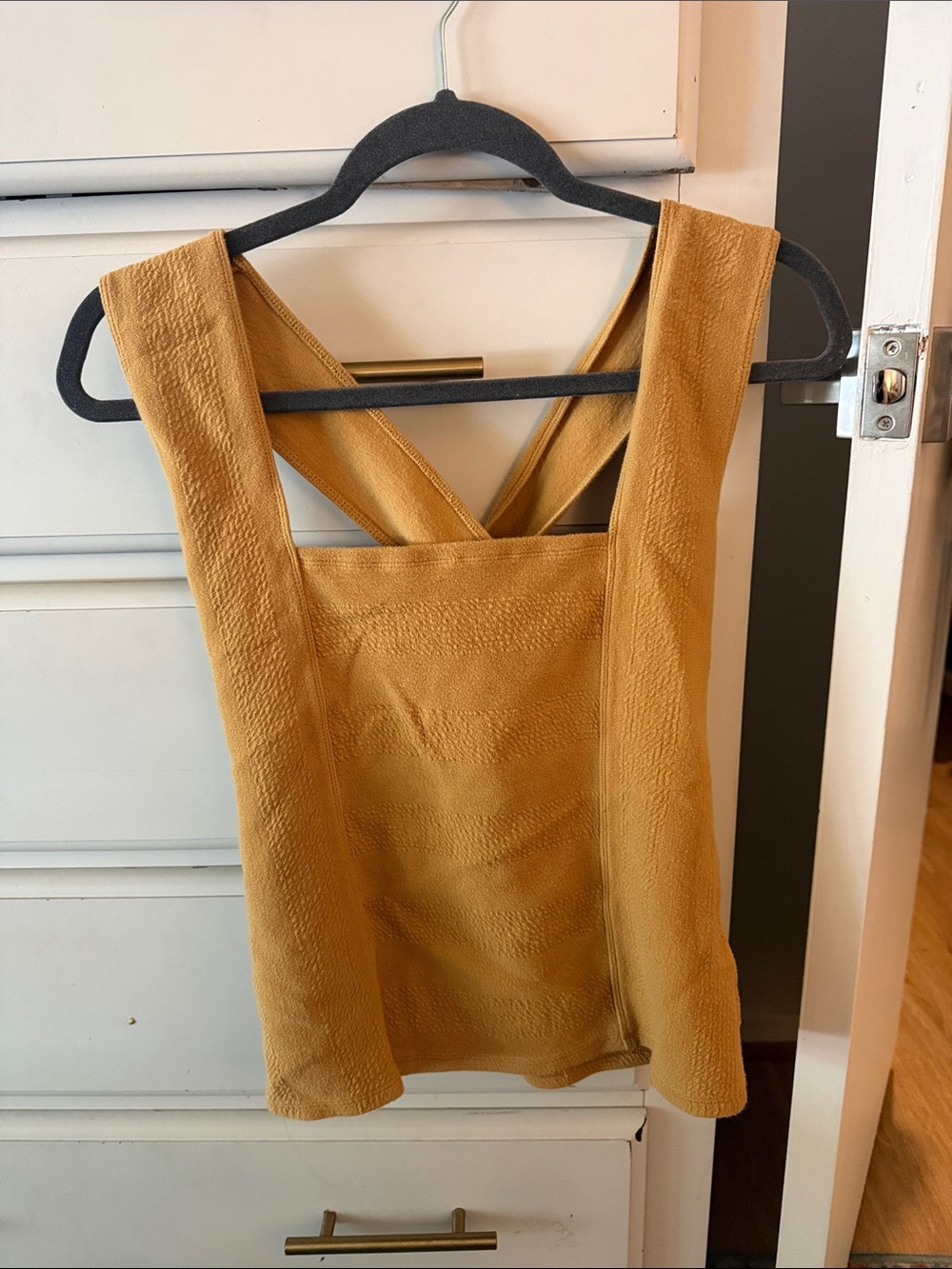 Anthropologie Maeve Mustard Yellow Top